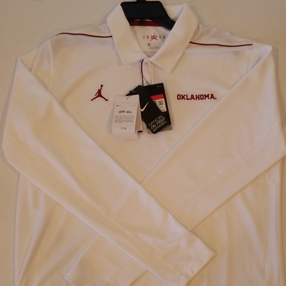 Oklahoma Jordan Polo long sleeve OU NWT